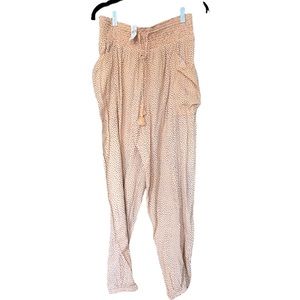 NWT aerie drawstring spotted palazzo jogger pants
